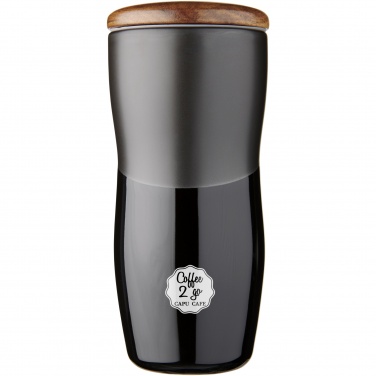 Logotrade Werbegeschenke das Foto: Reno 370 ml doppelwandiger Keramikbecher