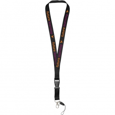 Logotrade Logogeschenke das Foto: Sagan Lanyard mit abnehmbarer Schnalle und Handyband