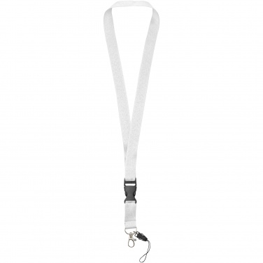 Logotrade Geschäftsgeschenke das Foto: Sagan Lanyard mit abnehmbarer Schnalle und Handyband
