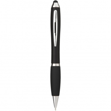 Logotrade Logogeschenke das Foto: Nash Stylus Kugelschreiber farbig mit schwarzem Griff