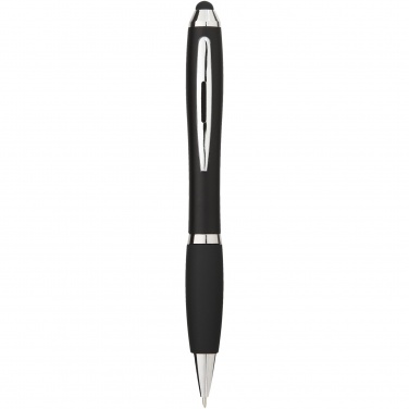 Logotrade Logogeschenke das Foto: Nash Stylus Kugelschreiber farbig mit schwarzem Griff