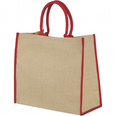 Logotrade Geschäftsgeschenke das Foto: Harry farbige Jute Tragetasche 25L