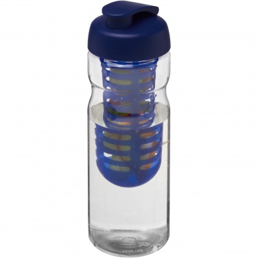 Logotrade Werbegeschenke das Foto: H2O Active® Base 650 ml Sportflasche mit Klappdeckel und Infusor
