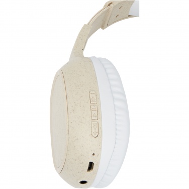 Logotrade Firmengeschenke das Foto: Riff Weizenstroh-Bluetooth®-Kopfhörer mit Mikrofon