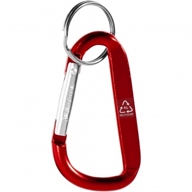 Logotrade Geschäftsgeschenke das Foto: Timor RCS Karabiner Schlüsselanhänger aus recyceltem Aluminium 