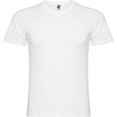 Logotrade Firmengeschenke das Foto: Samoyedo T-Shirt mit V-Ausschnitt für Herren
