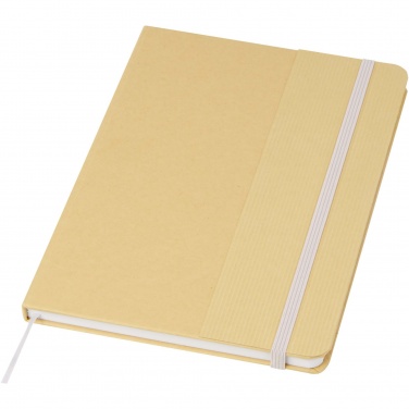 Logotrade Geschäftsgeschenke das Foto: Nelida A5 Hardcover Notizbuch aus recyceltem Karton