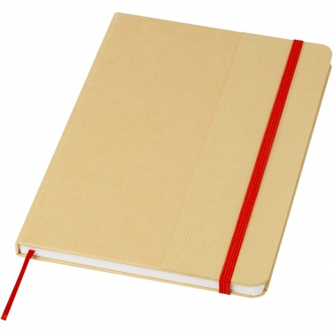 Logotrade Geschäftsgeschenke das Foto: Nelida A5 Hardcover Notizbuch aus recyceltem Karton
