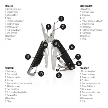 Logotrade Logogeschenke das Foto: Solid Multitool mit Karabiner