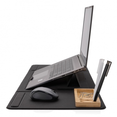 Logotrade Logogeschenke das Foto: Impact AWARE RPET faltbare Desk-Organizer mit Laptop-Ständer