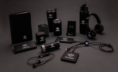 Logotrade werbemittel das Foto: Light Up Logo 5W Wireless Charging Stiftehalter