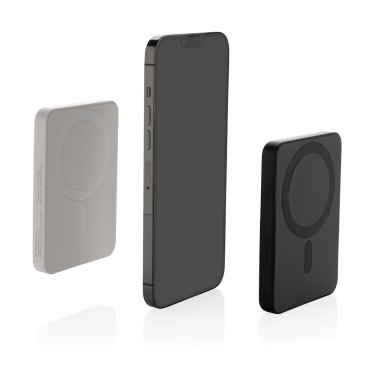 Logotrade Firmengeschenke das Foto: Magnetix 5.000mAh magnetische Powerbank aus RCS recycel. ABS