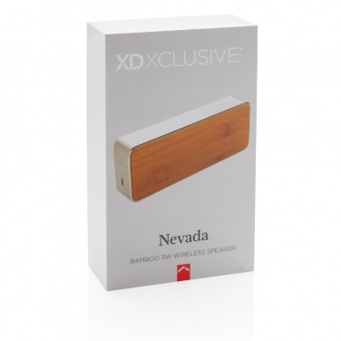 Logotrade Werbegeschenke das Foto: Nevada Bambus 3W kabelloser Lautsprecher