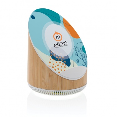 Logotrade Werbegeschenke das Foto: Ovate 5W Bambus Lautsprecher mit 15W WirelessCharger