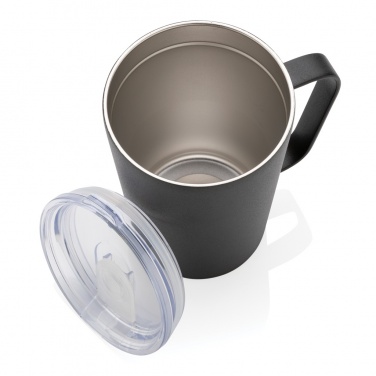 Logotrade Werbegeschenke das Foto: RCS recycelter Stainless Steel Isolierbecher mit Deckel