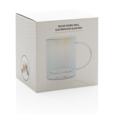 Logotrade Logogeschenke das Foto: Doppelwandiger Deluxe-Becher aus galvanisiertem Glas