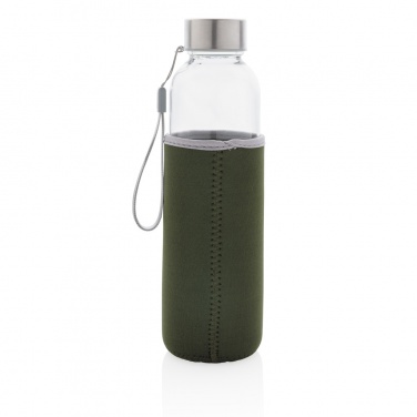 Logotrade Logogeschenke das Foto: Glasflasche mit Neopren-Sleeve