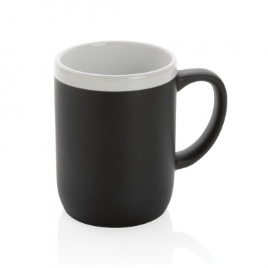 Logotrade Werbegeschenke das Foto: Keramiktasse mit weißem Rand, 300ml