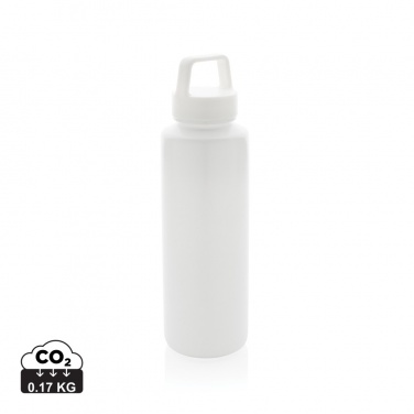 Logotrade Geschäftsgeschenke das Foto: Wasserflasche mit Henkel aus RCS rPP