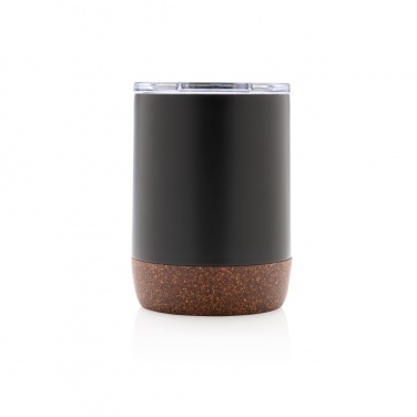 Logotrade Geschäftsgeschenke das Foto: Kleine Vakuum-Kaffeetasse aus RCS rSteel & Kork