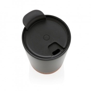 Logotrade Werbeartikel das Foto: GRS rPP Edelstahl-Kaffeebecher mit Kork