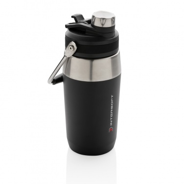 Logotrade Firmengeschenke das Foto: 500ml Vakuum StainlessSteel Flasche mit Dual-Deckel-Funktion