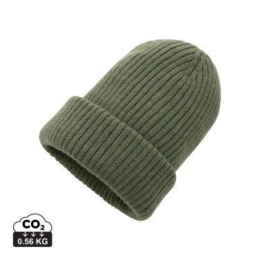 Logotrade Geschäftsgeschenke das Foto: Impact AWARE™ Polylana® doppelt gestrickte Mütze
