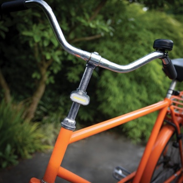 Logotrade Logogeschenke das Foto: Lumino USB Fahrradlicht-Set aus RCS recyceltem Kunststoff