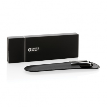 Logotrade Geschäftsgeschenke das Foto: Swiss Peak Deluxe Stifteset in PU-Etui
