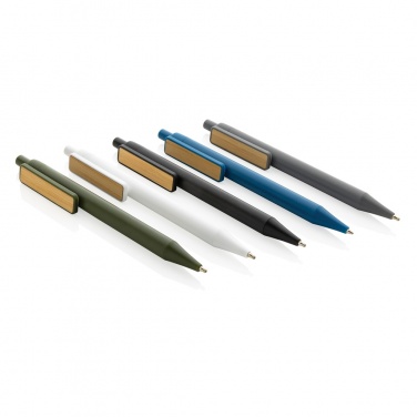 Logotrade Firmengeschenke das Foto: GRS rABS Stift mit Bambus-Clip