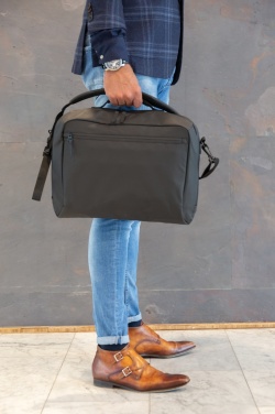 Logotrade werbemittel das Foto: Fashion schwarze 15,6" Laptoptasche, PVC-frei