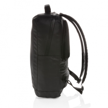 Logotrade Werbegeschenke das Foto: Fashion schwarzer 15.6" Laptop-Rucksack, PVC-frei