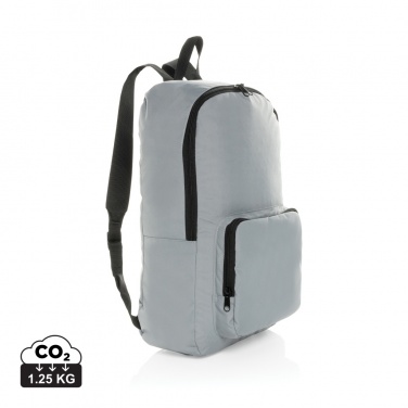 Logotrade Werbeartikel das Foto: Dillon AWARE™ RPET faltbarer klassischer Rucksack