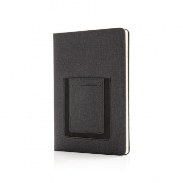 Logotrade Werbeartikel das Foto: Deluxe A5 Notizbuch mit Telefontasche