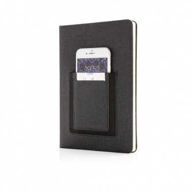 Logotrade Werbeartikel das Foto: Deluxe A5 Notizbuch mit Telefontasche