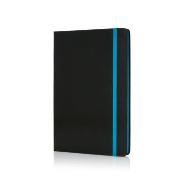 Logotrade Firmengeschenke das Foto: Deluxe Hardcover A5 Notizbuch mit coloriertem Beschnitt