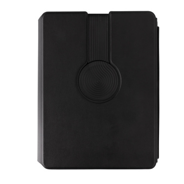 Logotrade werbemittel das Foto: Swiss Peak 2-in-1 Notizbuch & Wirless Charger aus RCS rPU