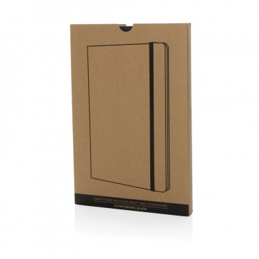 Logotrade Firmengeschenke das Foto: Craftstone A5 Notizbuch aus recycelt. Kraft- und Steinpapier