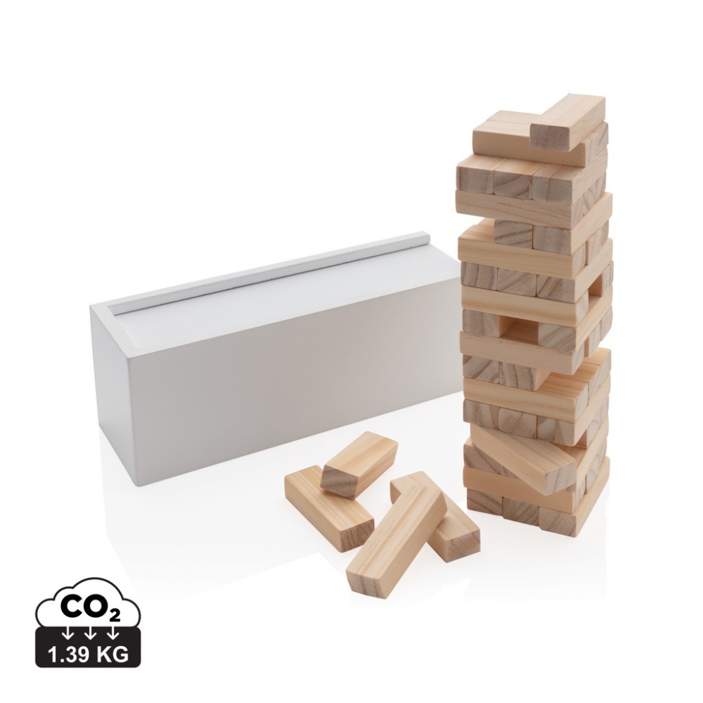 Logotrade werbemittel das Foto: Deluxe Holz-Stapelturm aus Holz