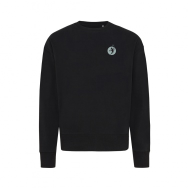 Logotrade Werbegeschenke das Foto: Iqoniq Kruger Relax-Rundhals-Sweater aus recycelt. Baumwolle