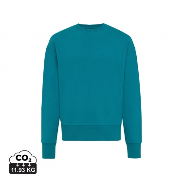 Logotrade Werbegeschenke das Foto: Iqoniq Kruger Relax-Rundhals-Sweater aus recycelt. Baumwolle
