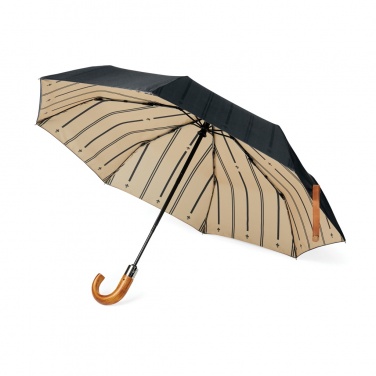 Logotrade Firmengeschenke das Foto: VINGA Bosler AWARE™ 21" faltbarer Schirm aus recyceltem PET