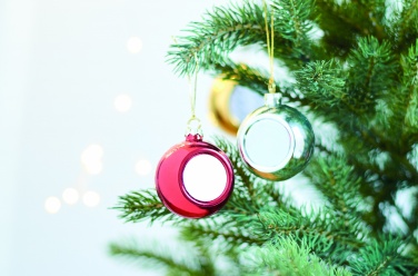 Logotrade werbemittel das Foto: Weihnachtskugel Sublimation