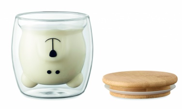 Logotrade Werbegeschenke das Foto: Becher Borosilikatglas Bär