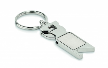 Logotrade Firmengeschenke das Foto: Schlüsselring mit Münzhalter Porvoo