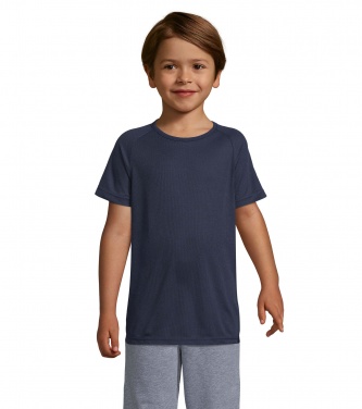 Logotrade Geschäftsgeschenke das Foto: SPORTY KINDERT-SHIRT 140g