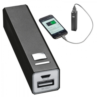 Logotrade Werbeartikel das Foto: Metall-Powerbank PORT HOPE 2200mAh