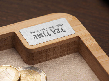 Logotrade Geschäftsgeschenke das Foto: Schreibtisch-Organizer aus Holz 1818292