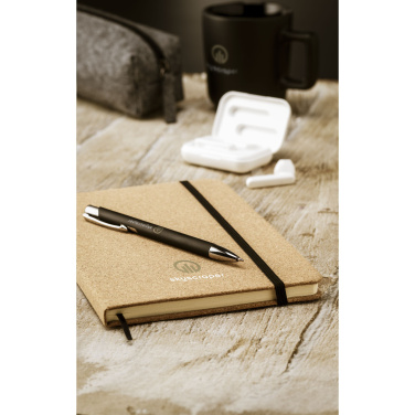 Logotrade Firmengeschenke das Foto: CorkNote A5 Papiernotizbuch