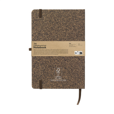 Logotrade werbemittel das Foto: CoffeeGround Korkpapier Notizbuch A5